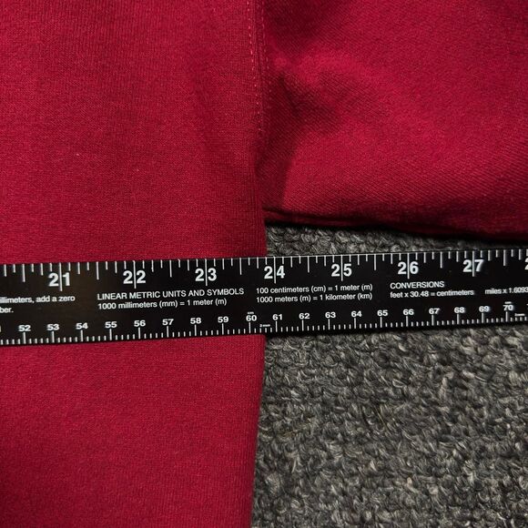 Vintage 90s Russell Athletic Crewneck Sweatshirt Men’s Medium Red Made in USA - Picture 4 of 5